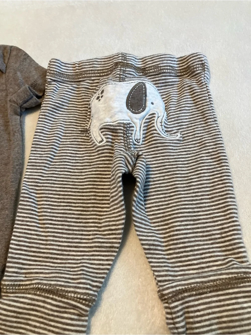 Mommy's Little Peanut Baby Bodysuit & Striped Pants